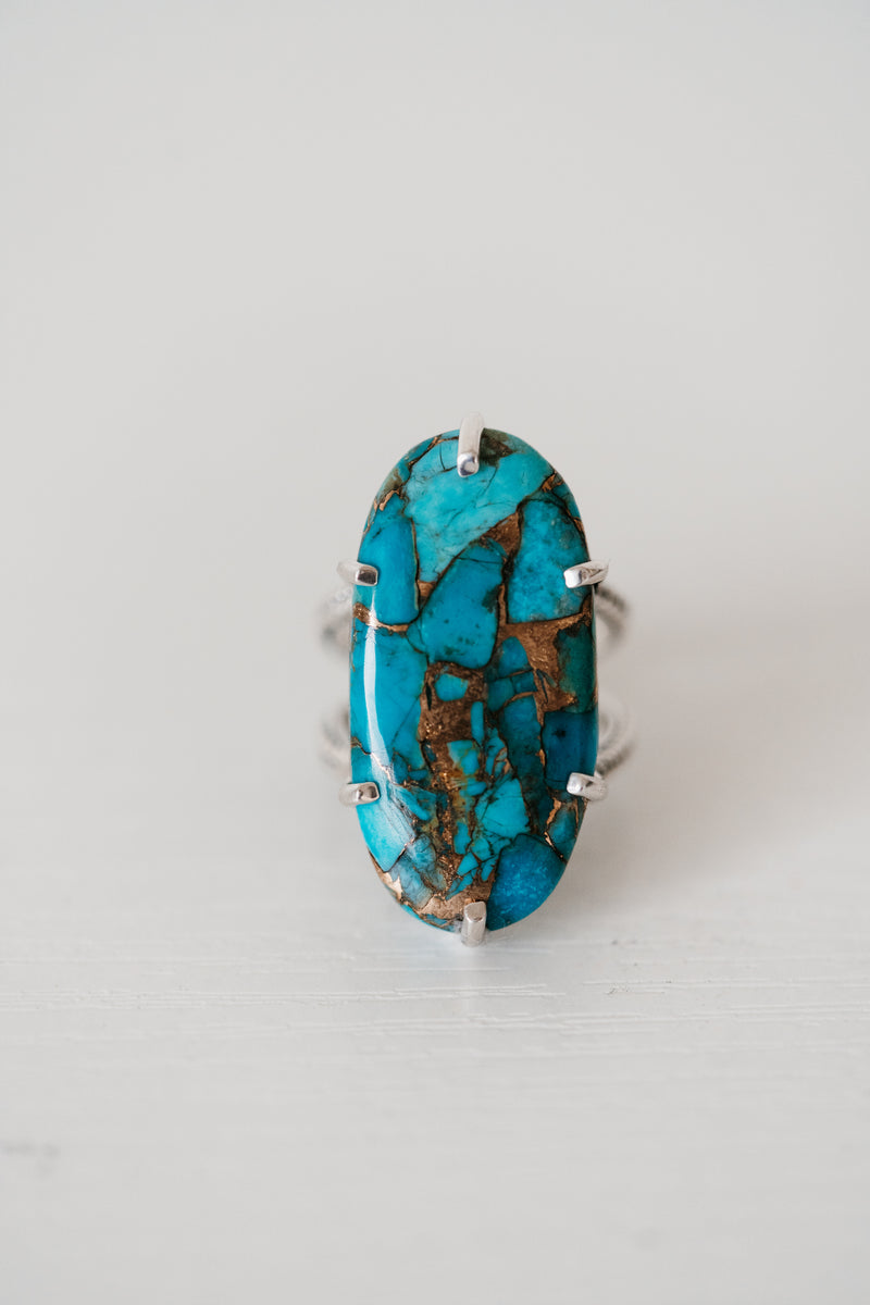 Lynn Ring | Blue Copper Turquoise