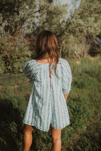 Little Blue Flowers Romper