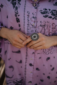 Sweet Darling Ring | Black Onyx + Pearl