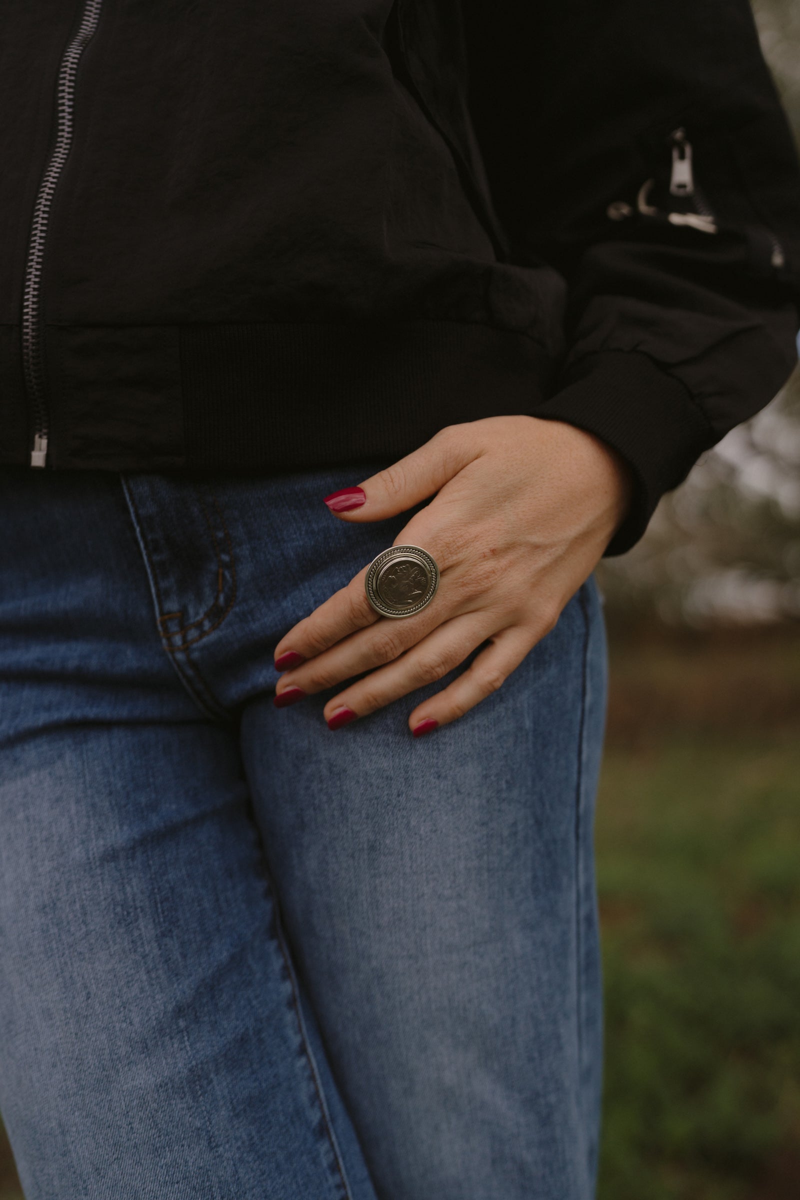 Silver Coin Ring