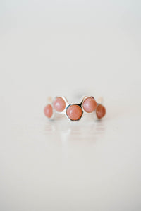 Honeycomb Ring | Pink Opal