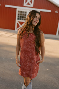Red Paisley Dress