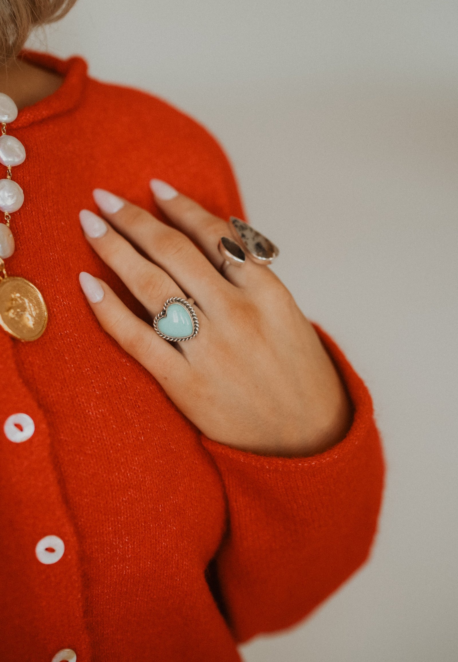 Big Heart Ring | Turquoise