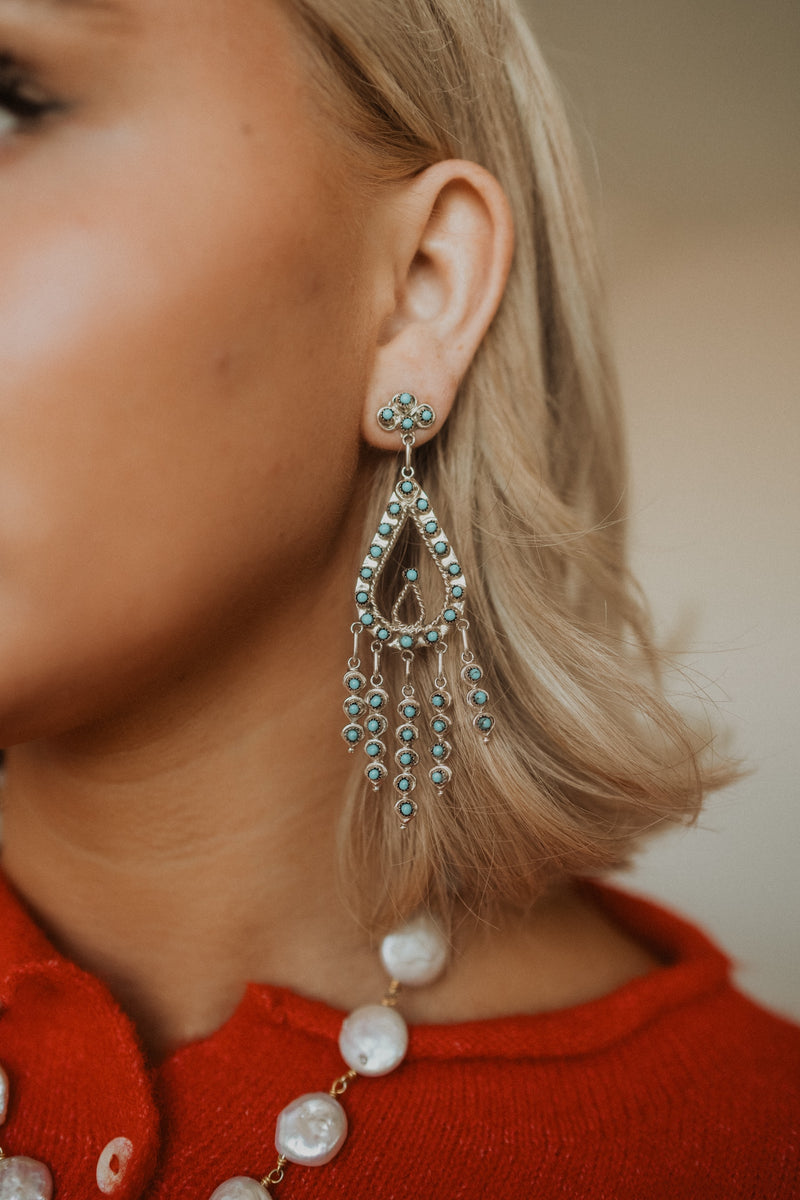 Small Raindrop Chandelier Earrings