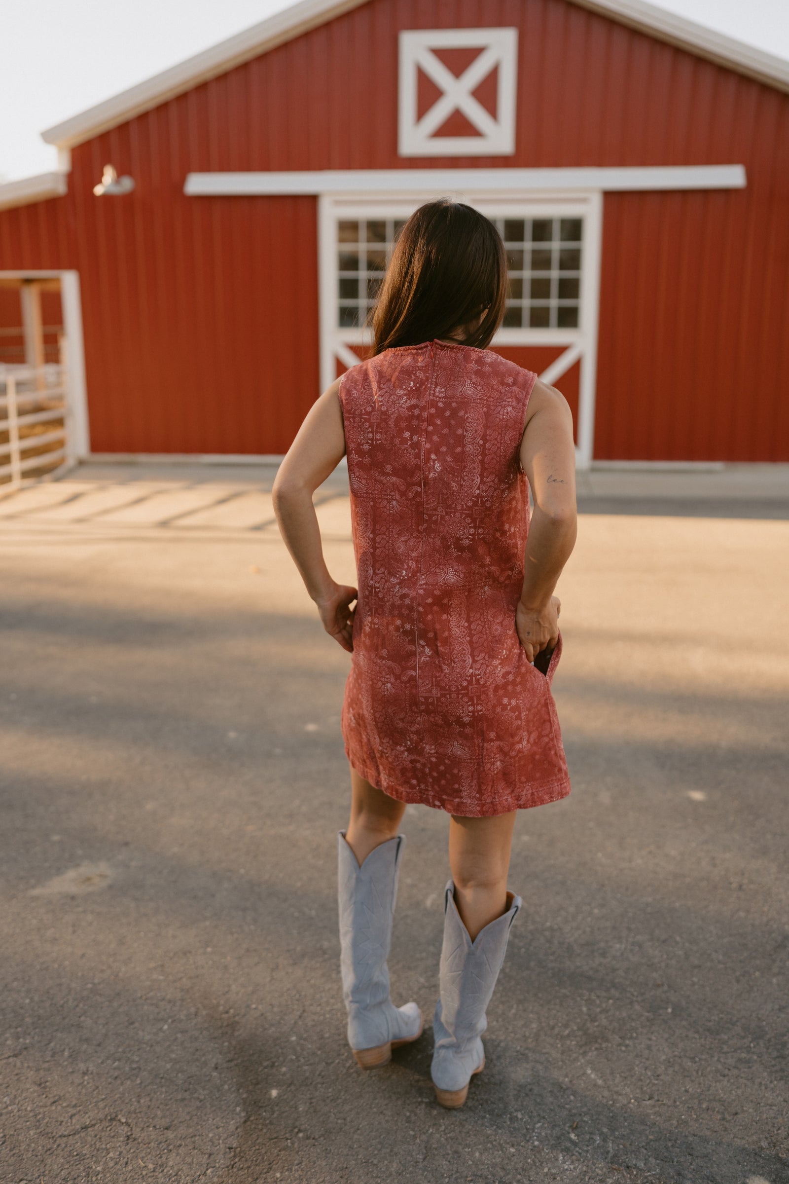 Red Paisley Dress