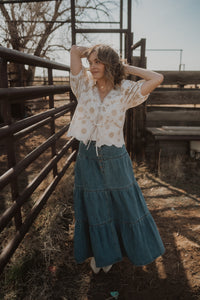 Defying Gravity Denim Skirt