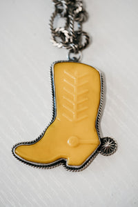 Colorful Boots Necklace