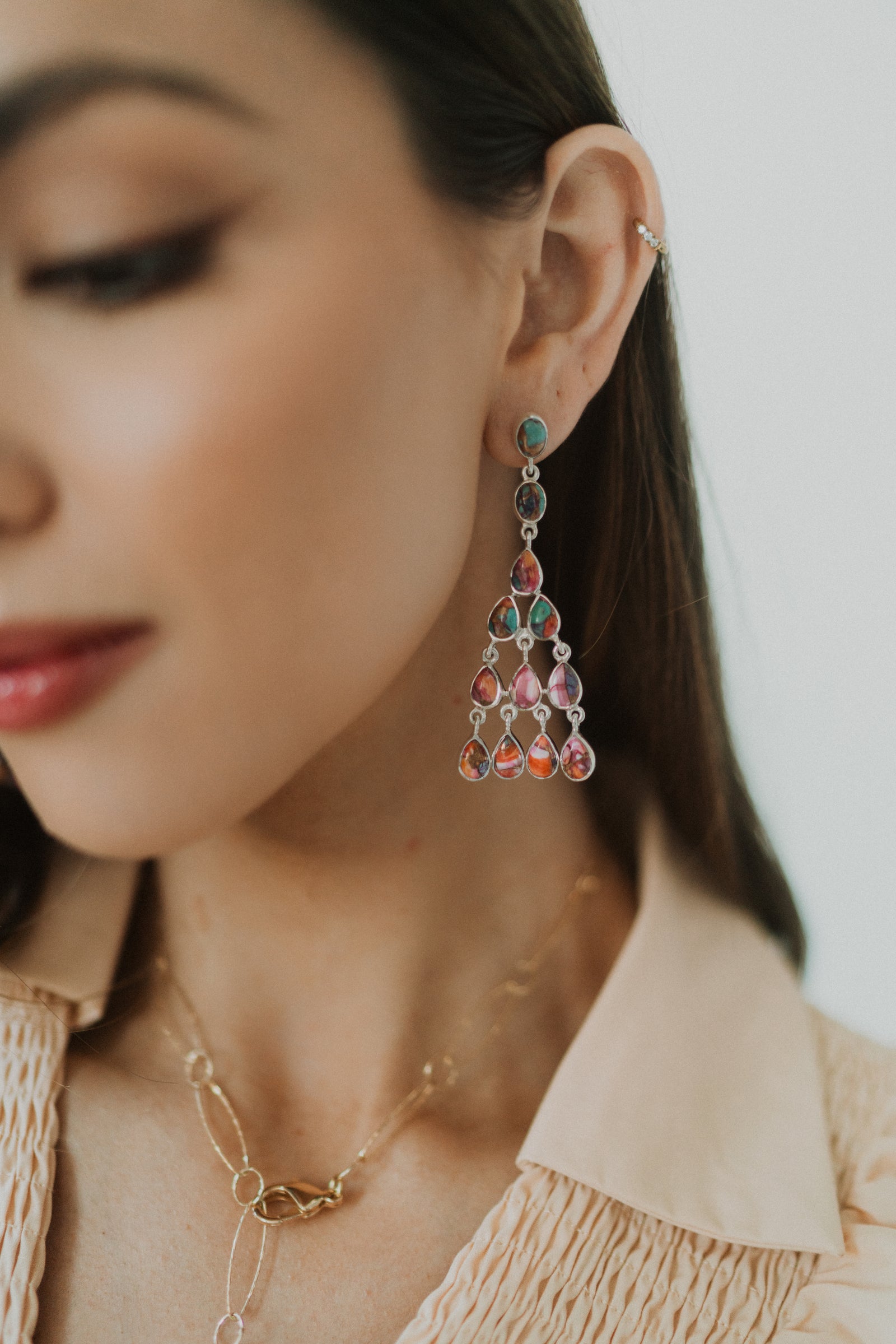 Janelle Earrings | Pink Spiny Turquoise - FINAL SALE