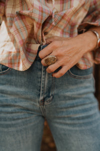 Vernon Ring | Feather Pyrite