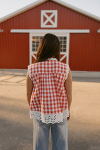 Cresa Top | Red Checkered