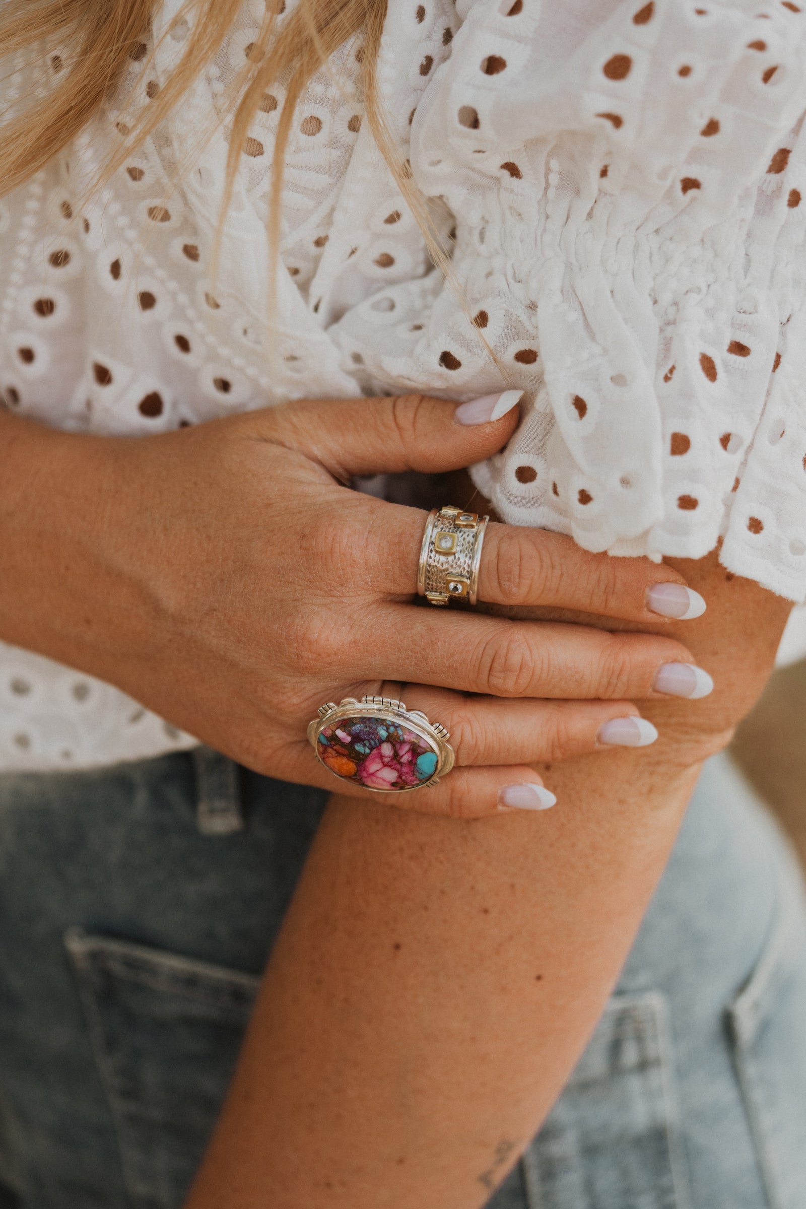 Xenia Ring | Pink Spiny Turquoise
