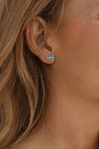 Blue Butterfly Studs