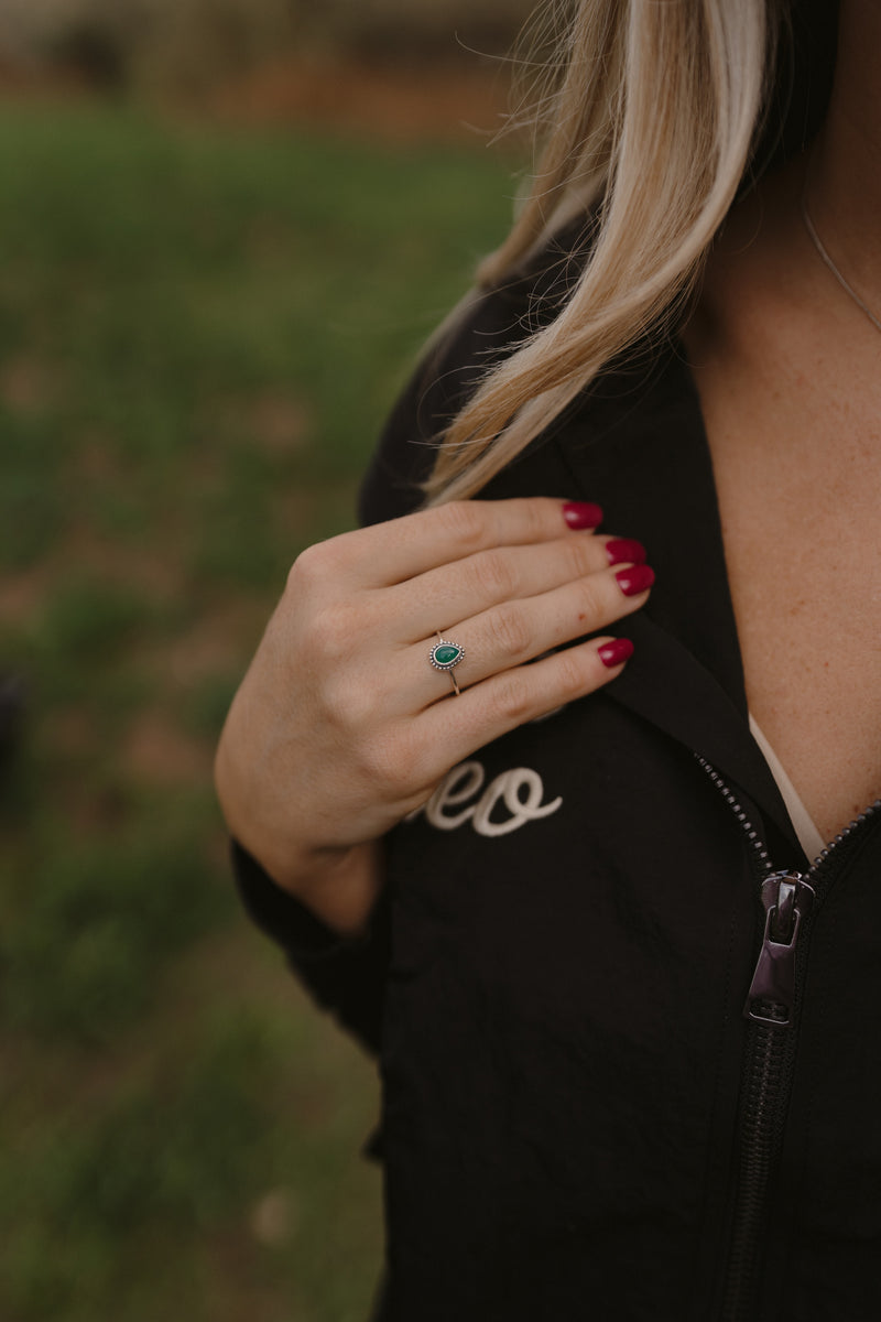 Cambridge Ring | Green Onyx