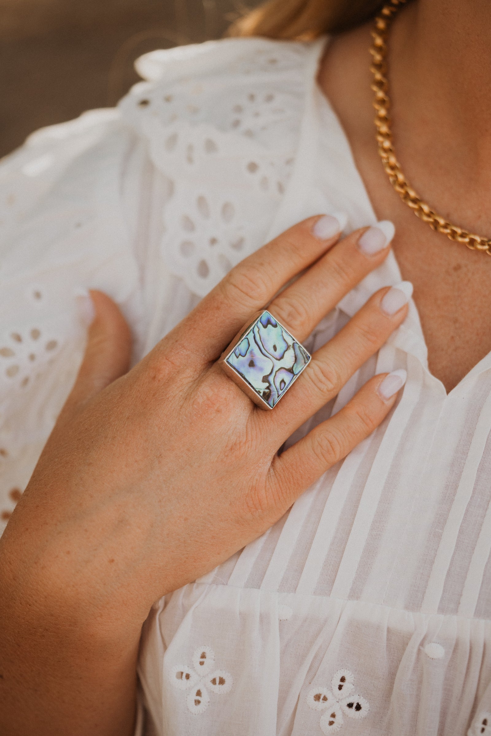 Leonora Ring | Abalone Shell