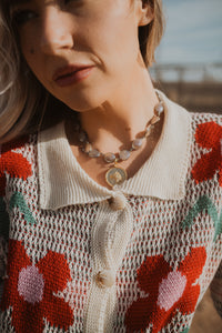El Caballo Necklace | Grey Moonstone