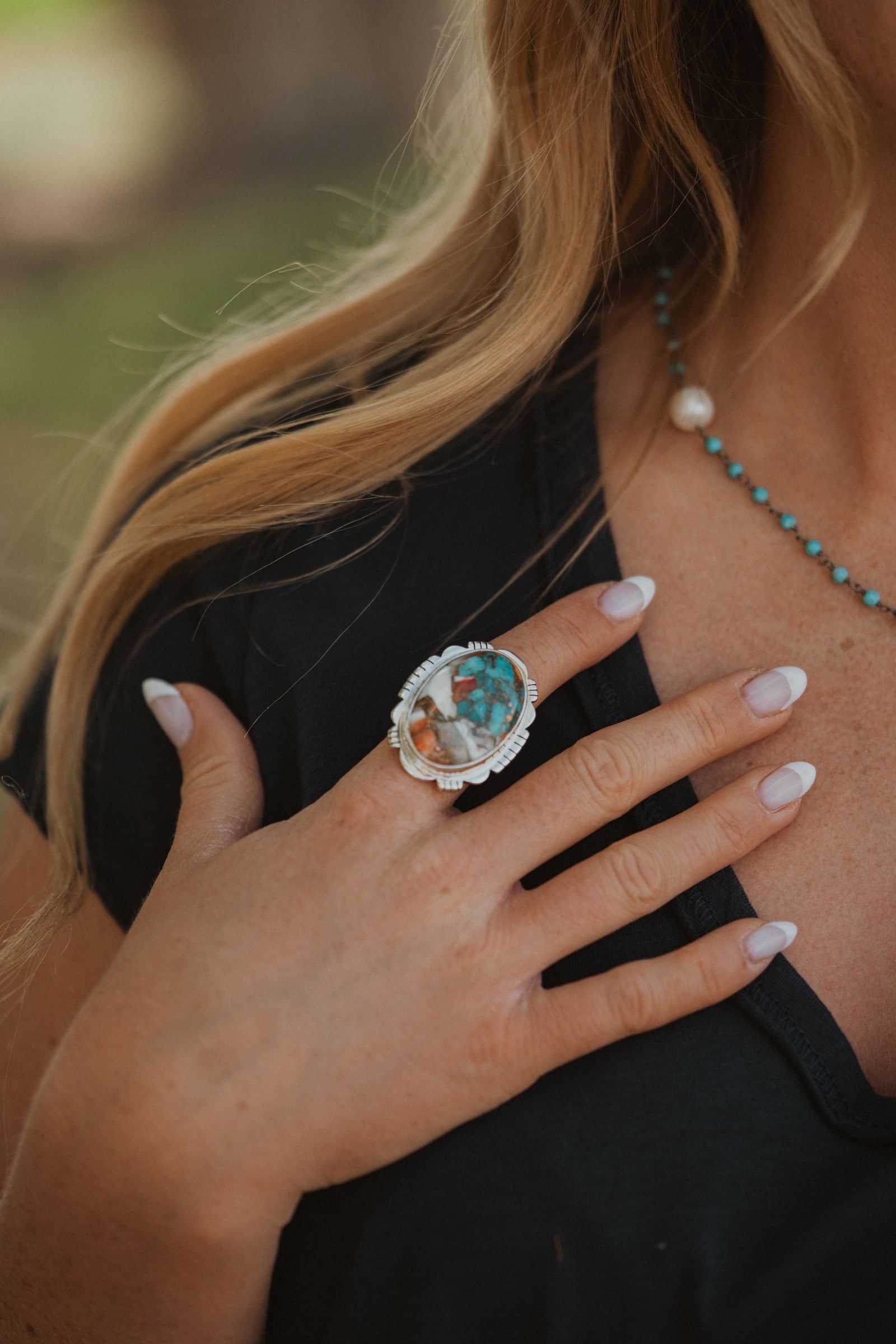Xenia Ring | Spiny Oyster Turquoise