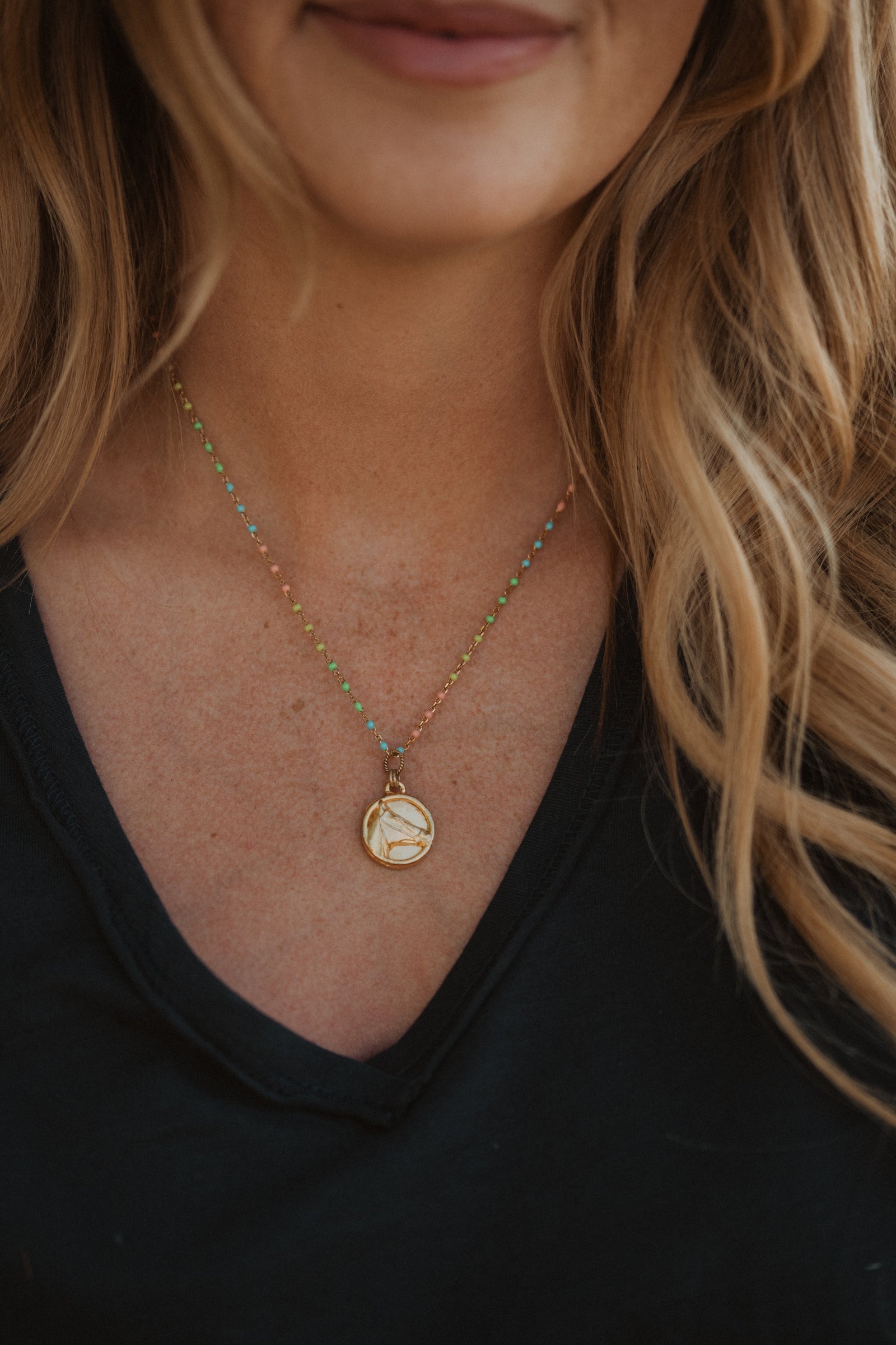 Colorful Pony Necklace