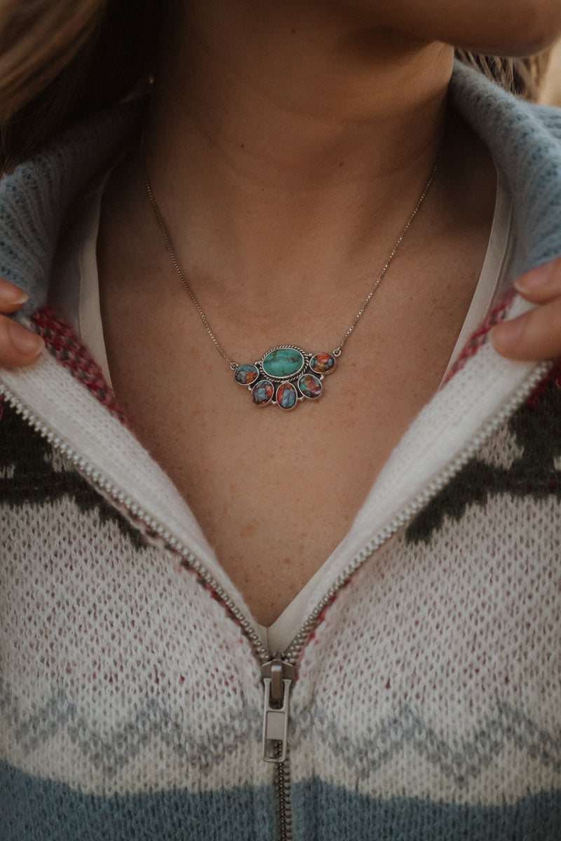 Nonna Necklace | Pink Spiny Turquoise