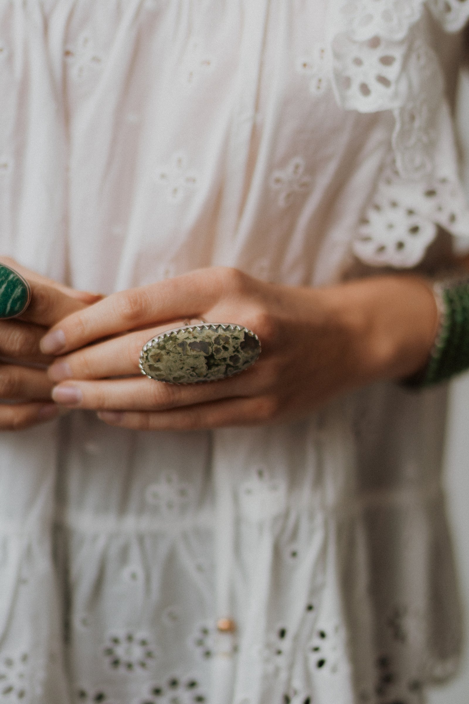 Penny Lane Ring | Rainforest Jasper