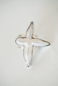 Pearl Cross Ring | #2