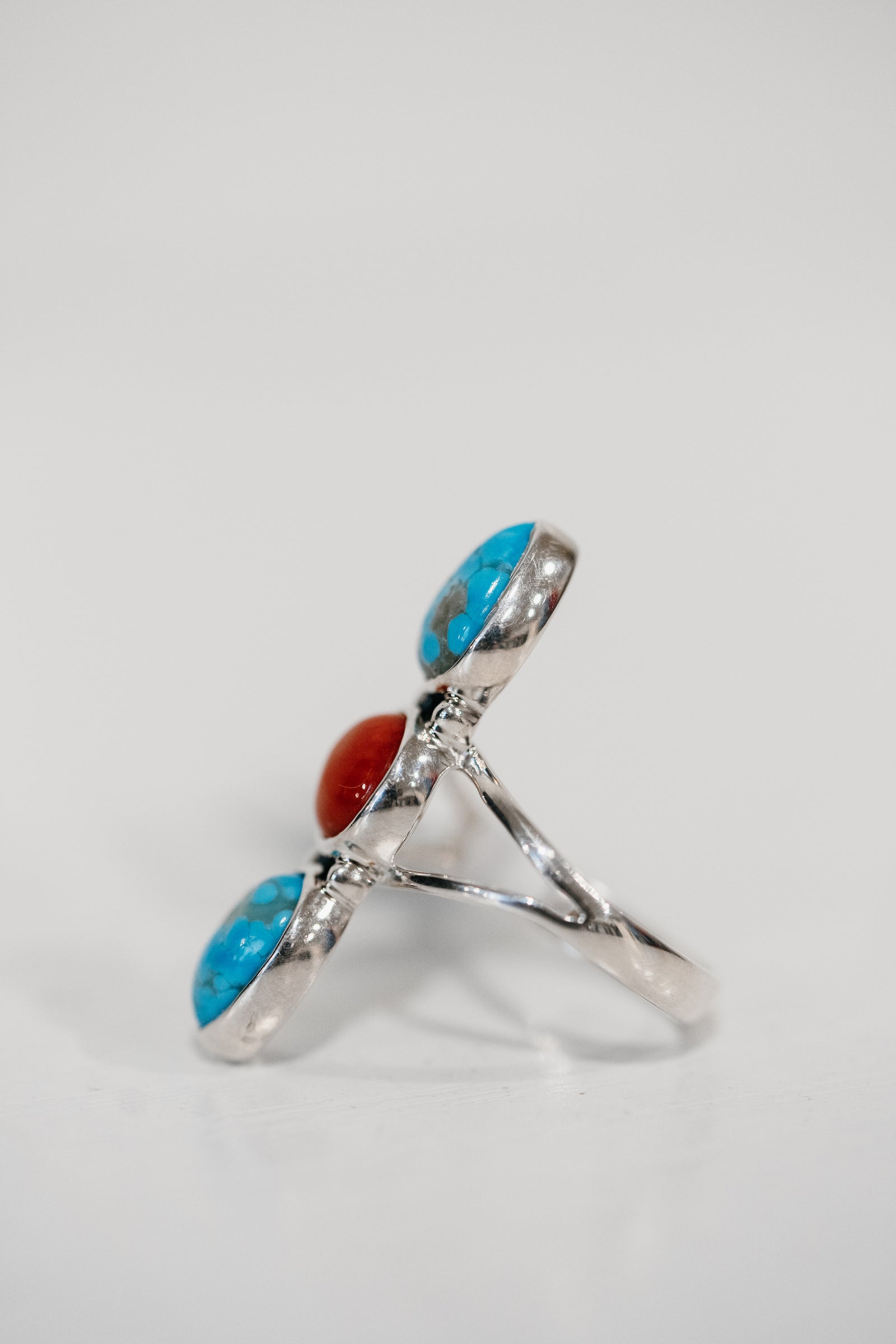 Olwen Ring | Turquoise + Coral