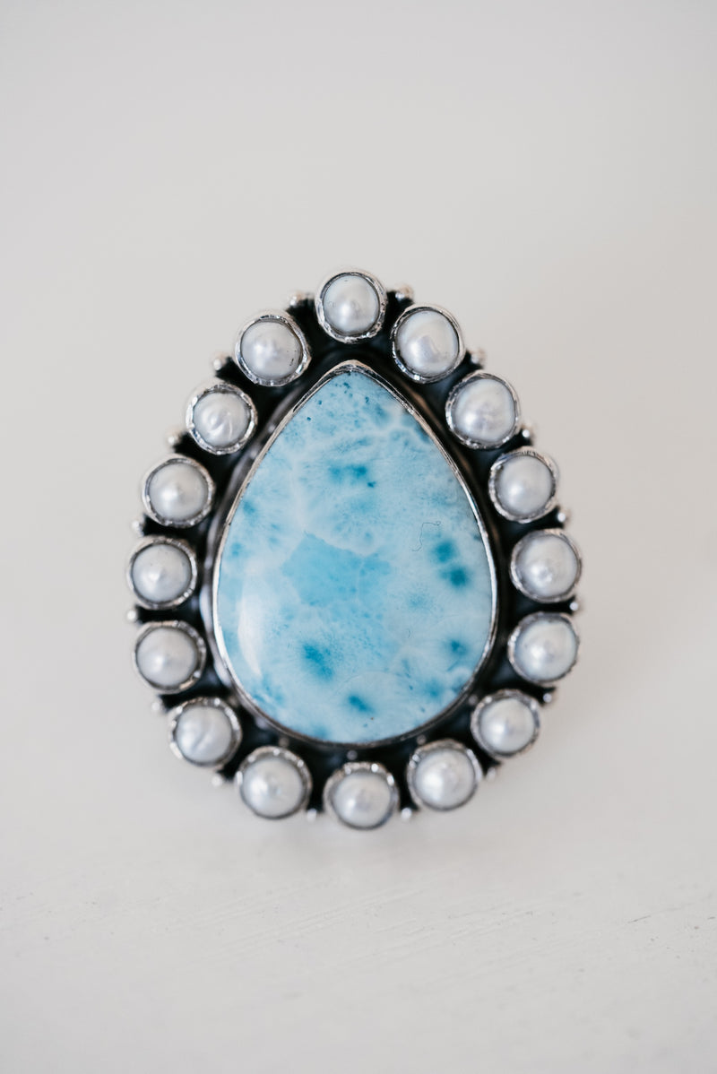 Augustina Ring | Pearl + Larimar