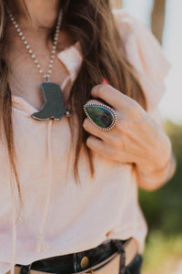 Betsy Ring | Azurite Quartz