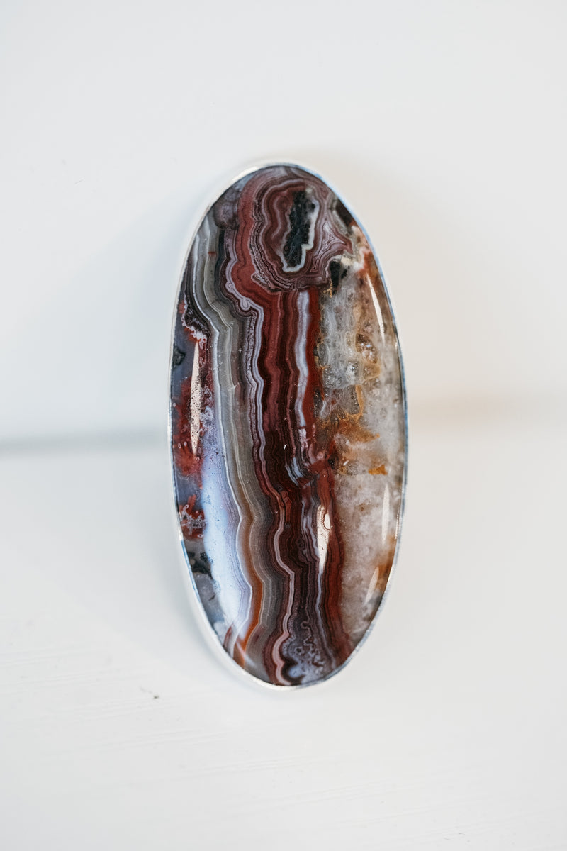 Trinity Ring | Crazy Lace Agate