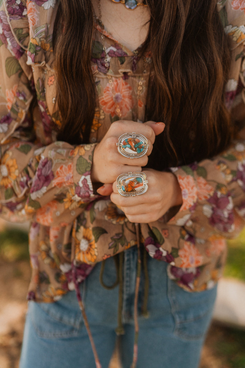 Knoxville Ring | Spiny Oyster Turquoise