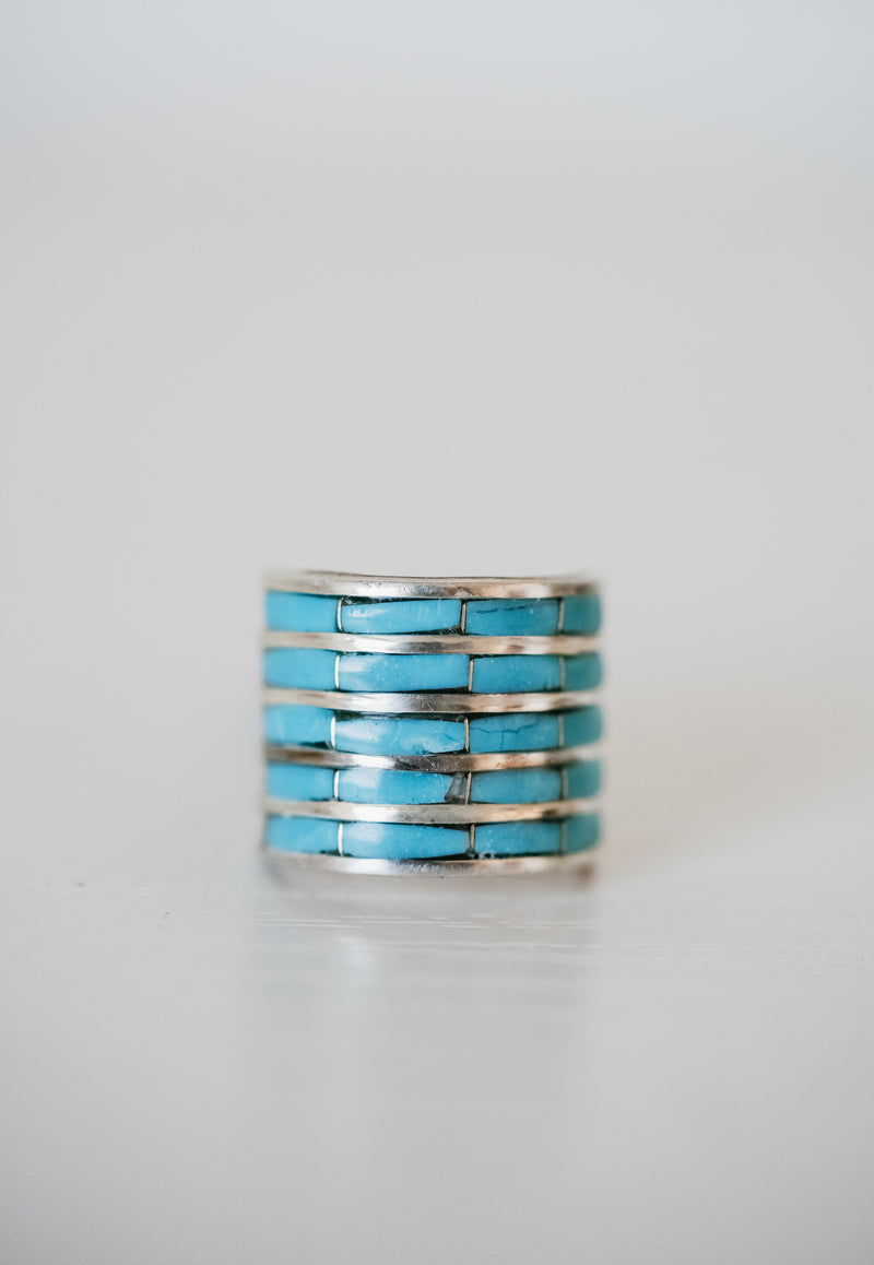 5 Bar Ring | Turquoise