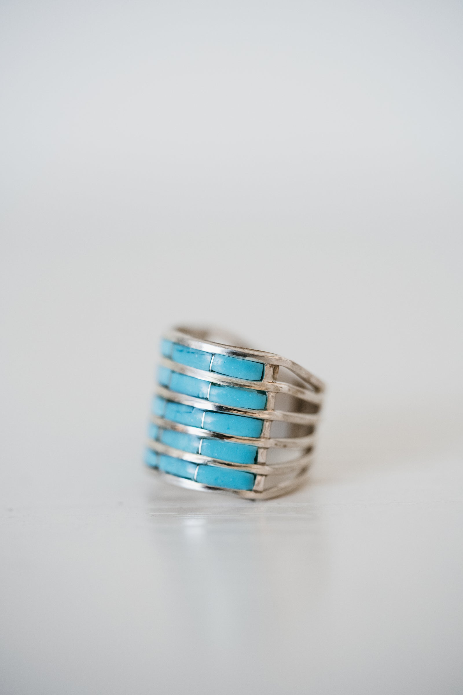 5 Bar Ring | Turquoise