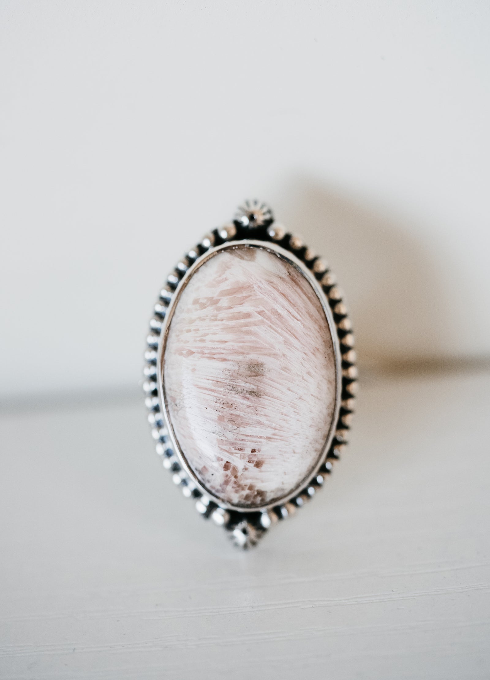 Aaliyah Ring | Pink Scolecite