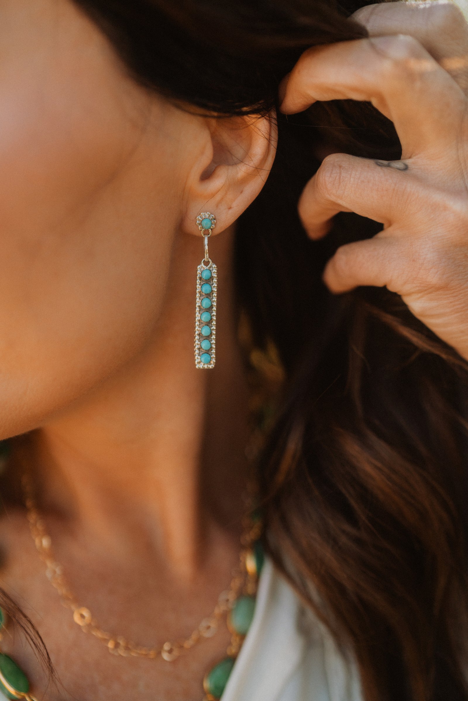 Athena Earrings | Turquoise