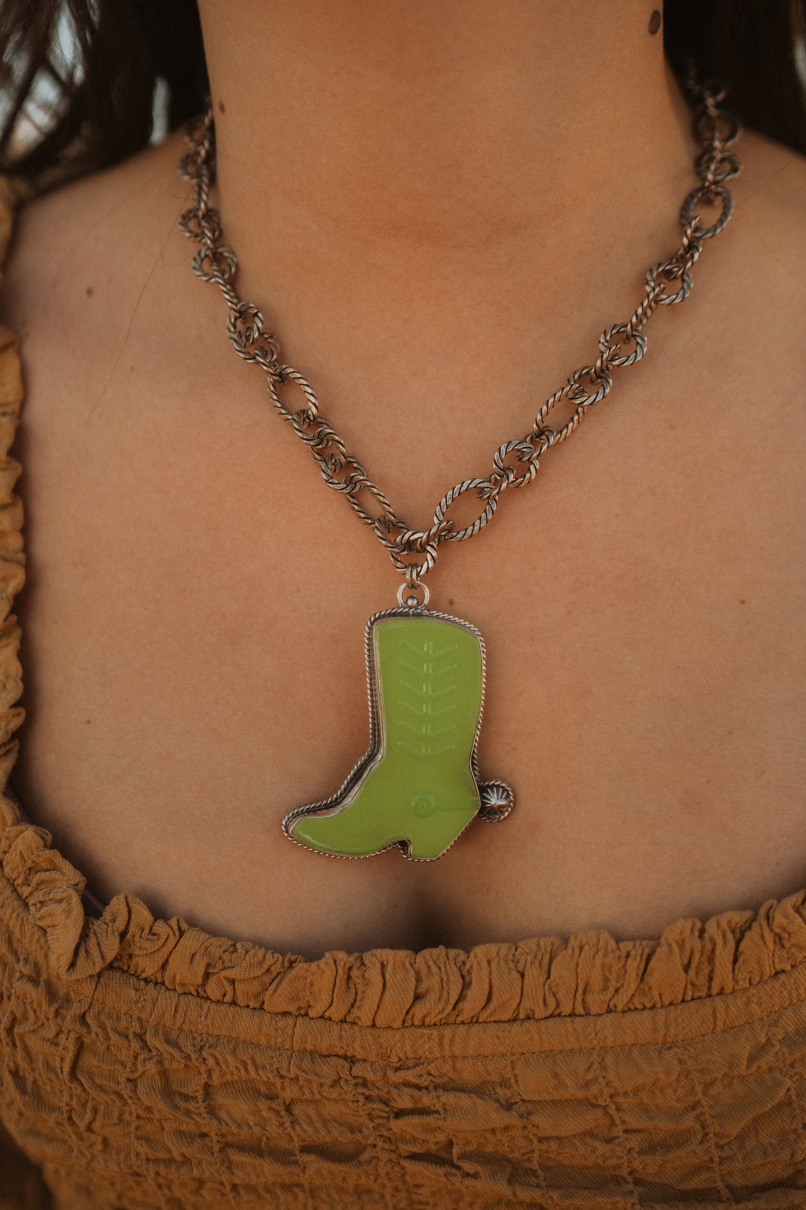 Colorful Boots Necklace