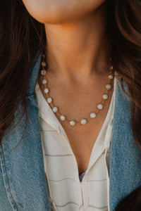 Sunseeker Necklace | White Agate