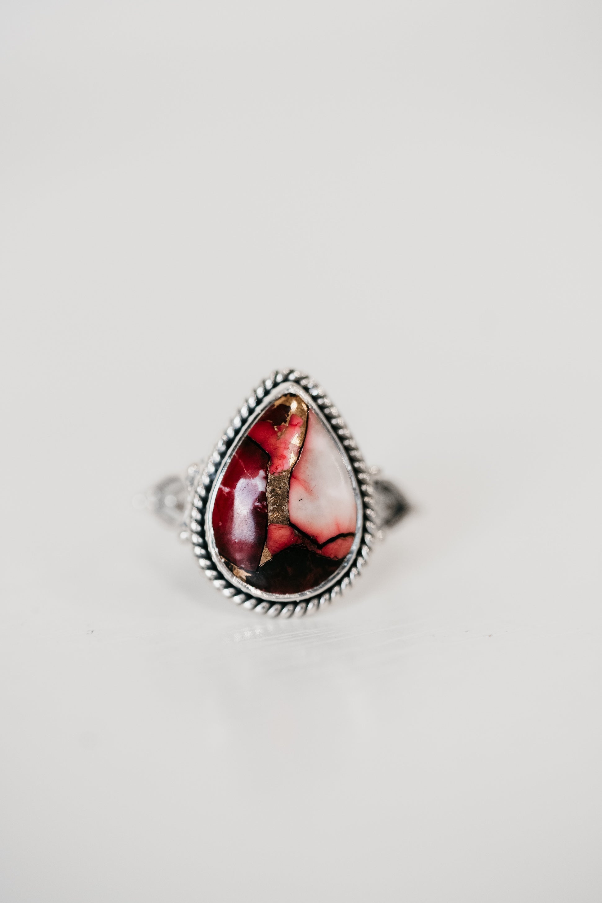 Ruelle Ring | Red Rose Dahlia – Goldie Lew Jewelry