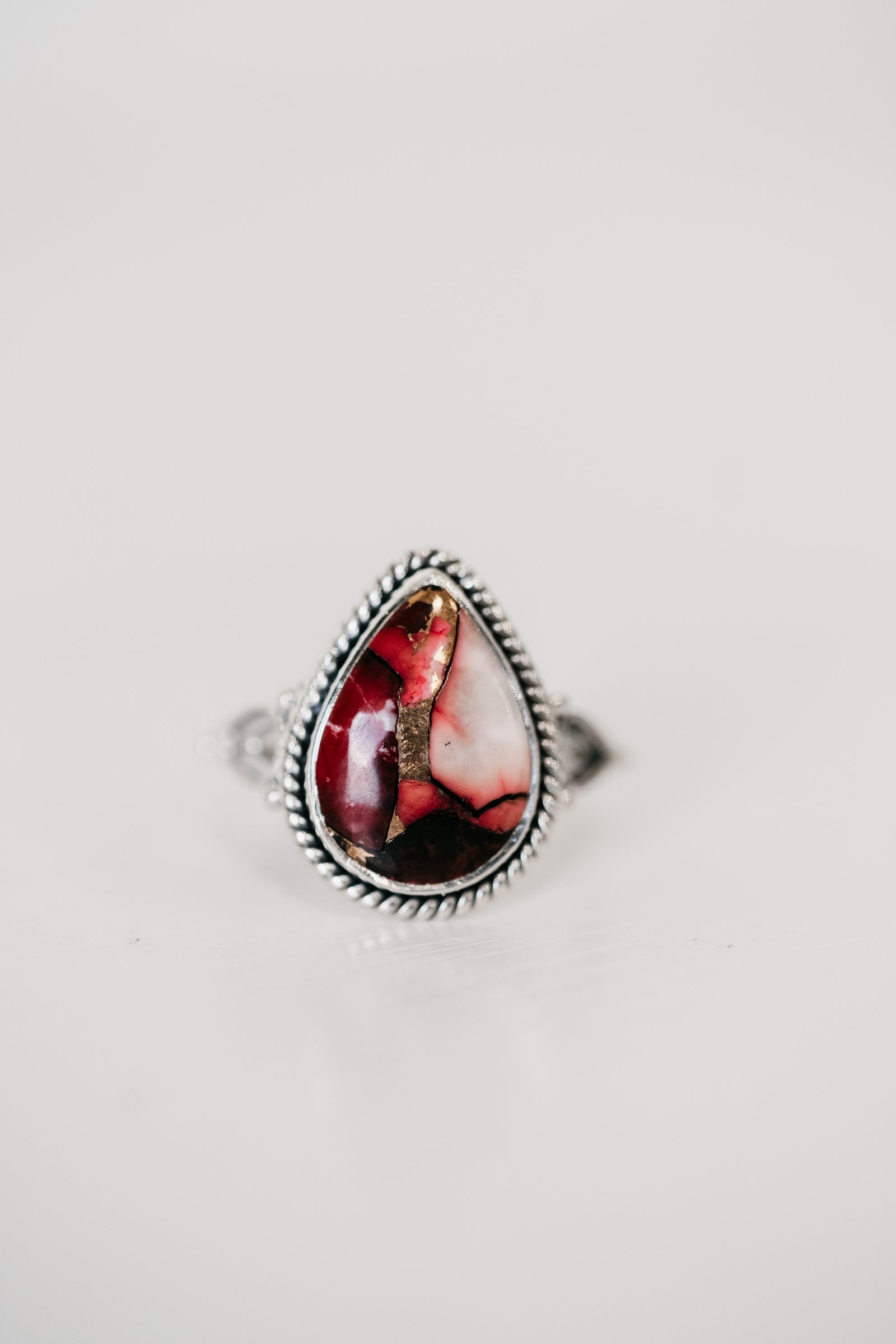 Ruelle Ring | Red Rose Dahlia