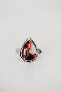 Ruelle Ring | Red Rose Dahlia