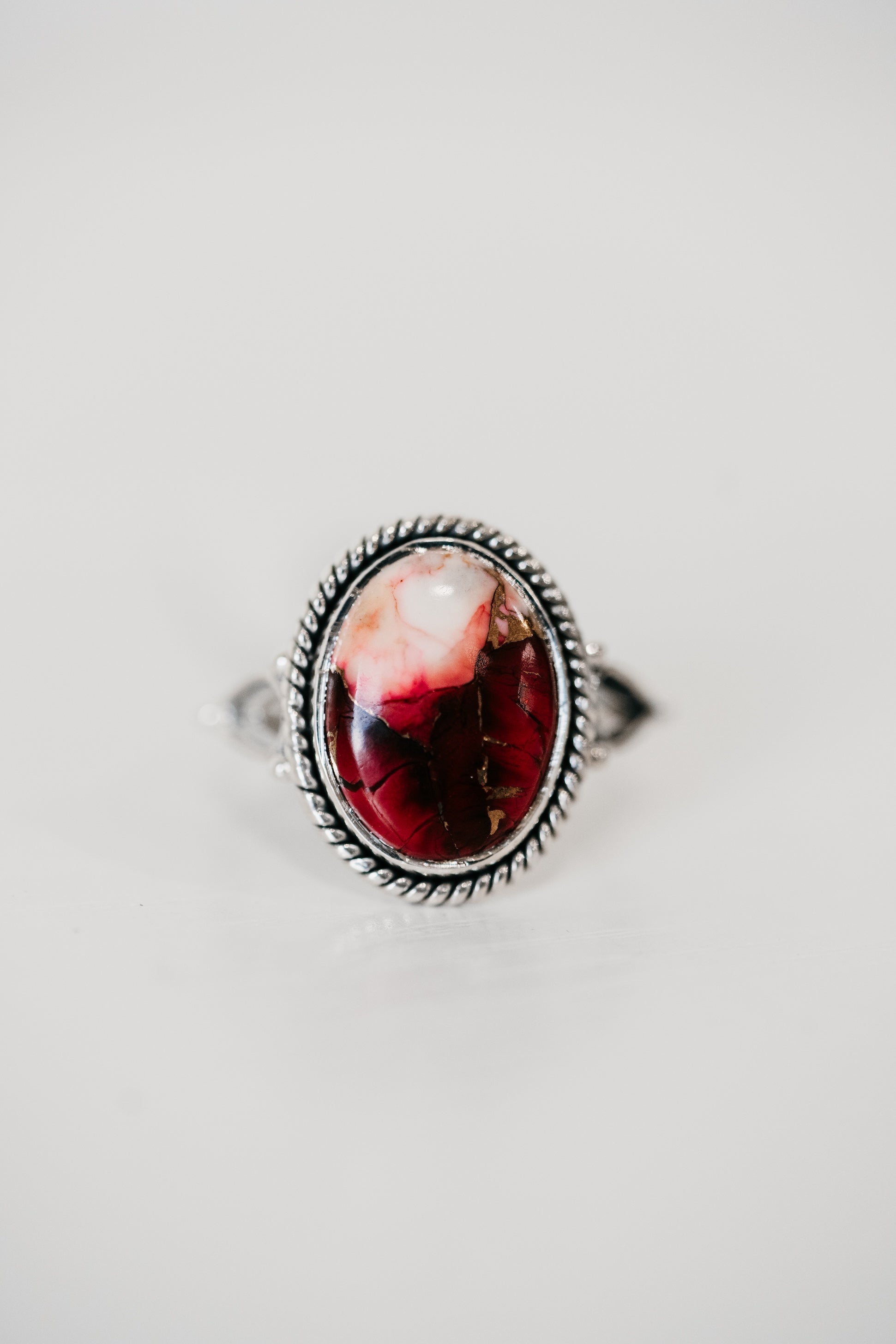 Ruelle Ring | Red Rose Dahlia – Goldie Lew Jewelry