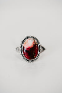 Ruelle Ring | Red Rose Dahlia