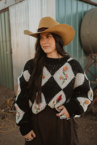 Flowers + Diamonds Sweater