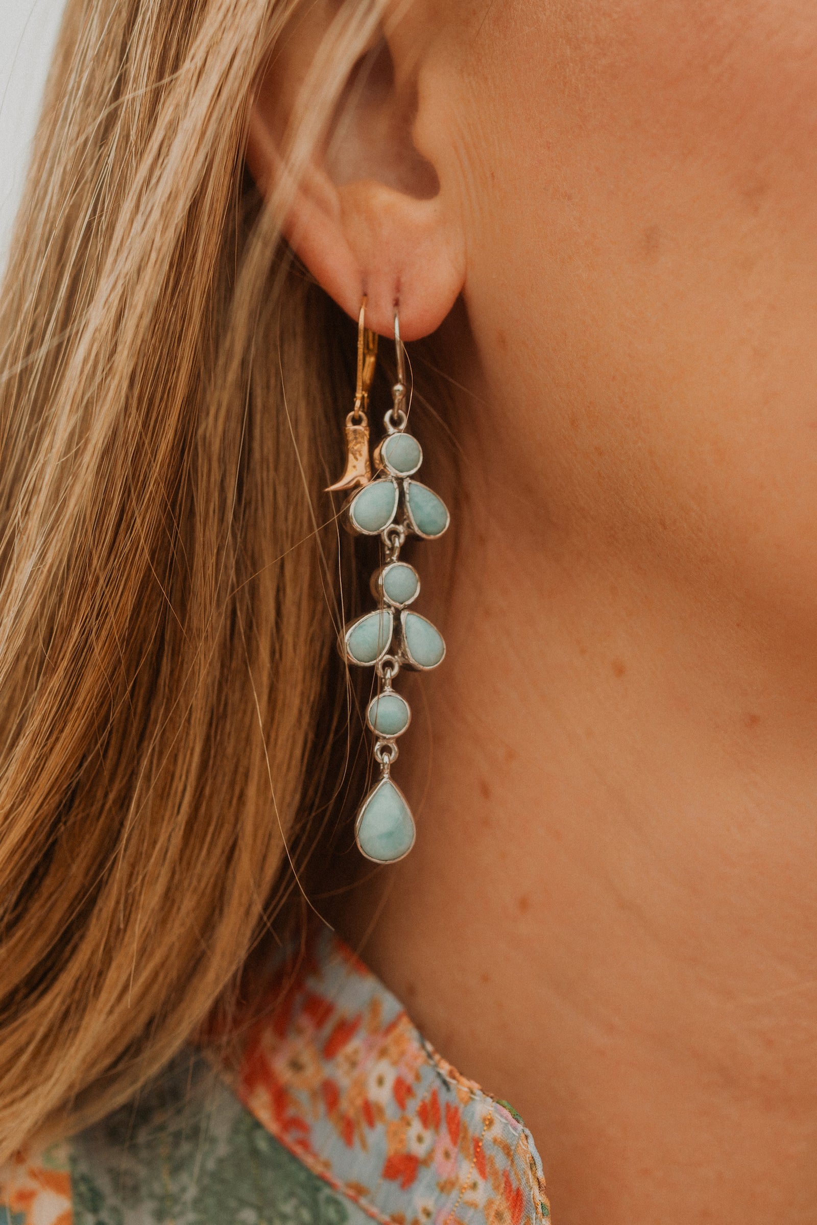 Stellie Earrings | Larimar