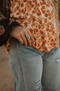 Maisie Ring | Moonstone + Topaz