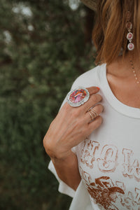 Knoxville Ring | Pink Spiny Turquoise