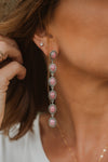 Shelly Earrings | Pink Petalite