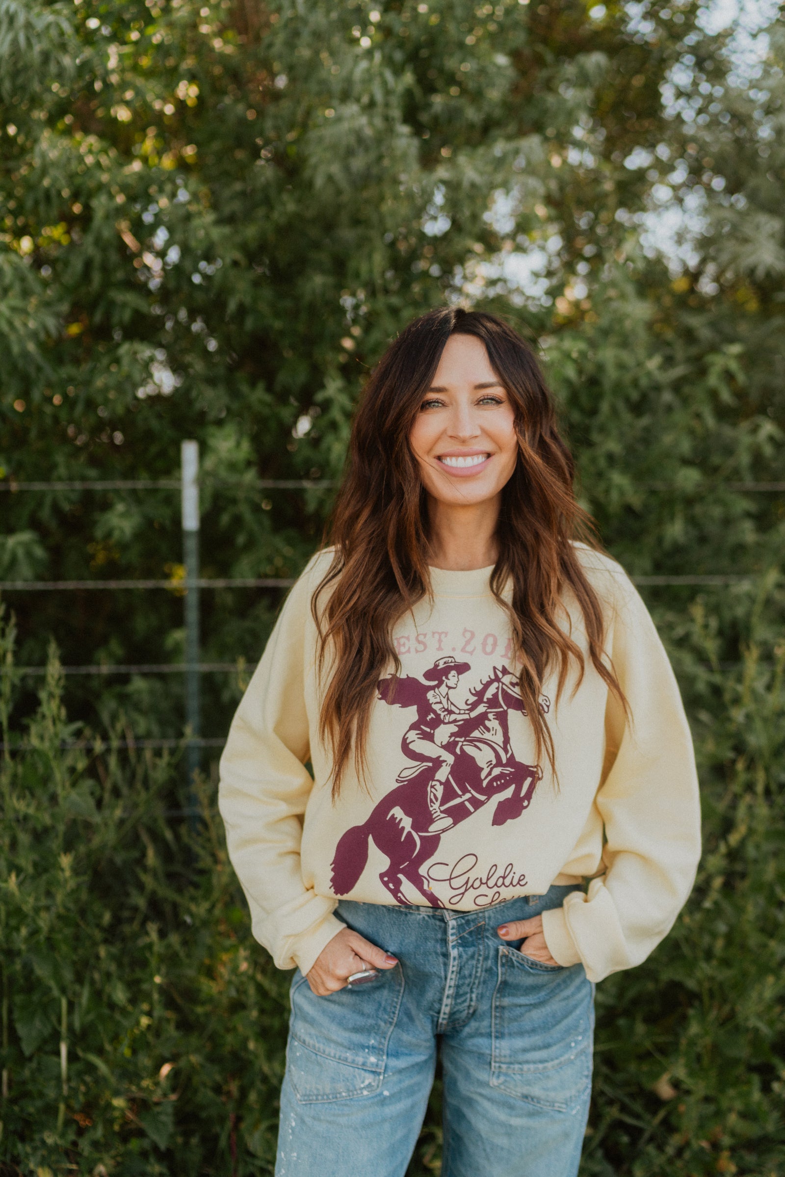 Born To Fly Goldie Lew Crewneck