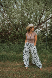 Black and White Horse Pants