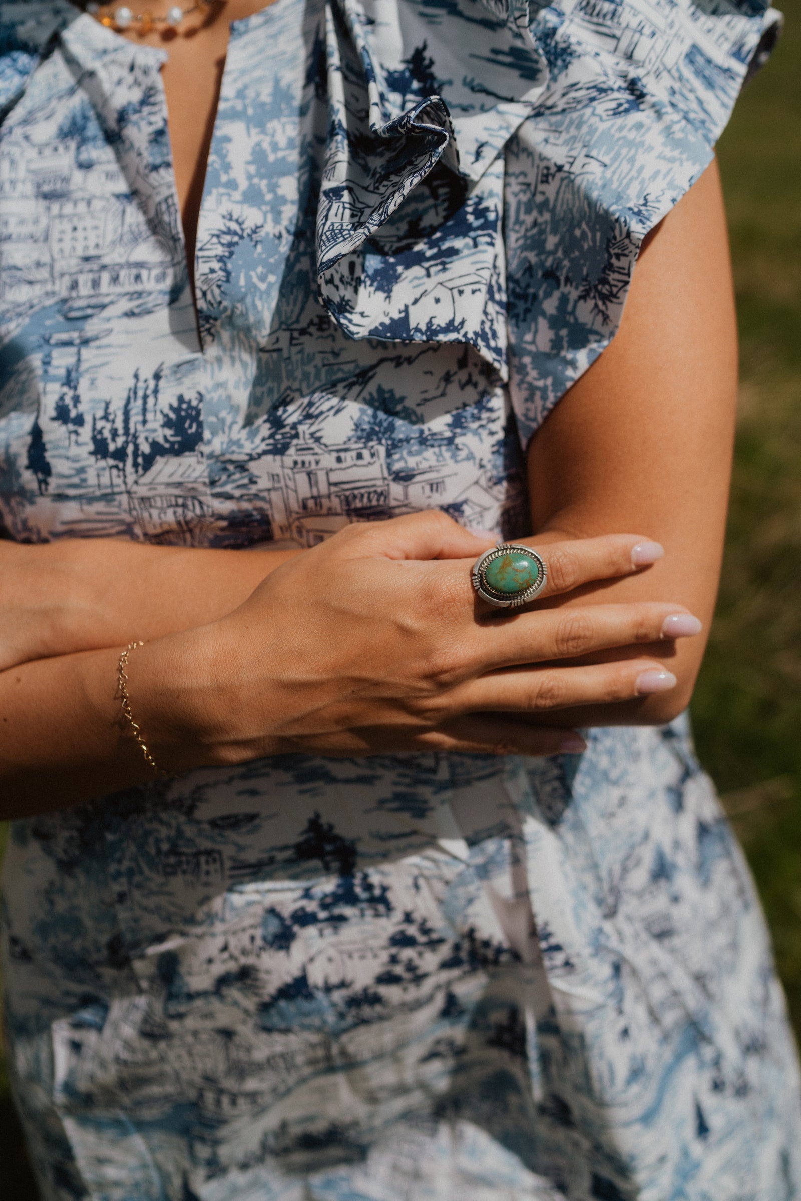 Bre Ring | Green Turquoise