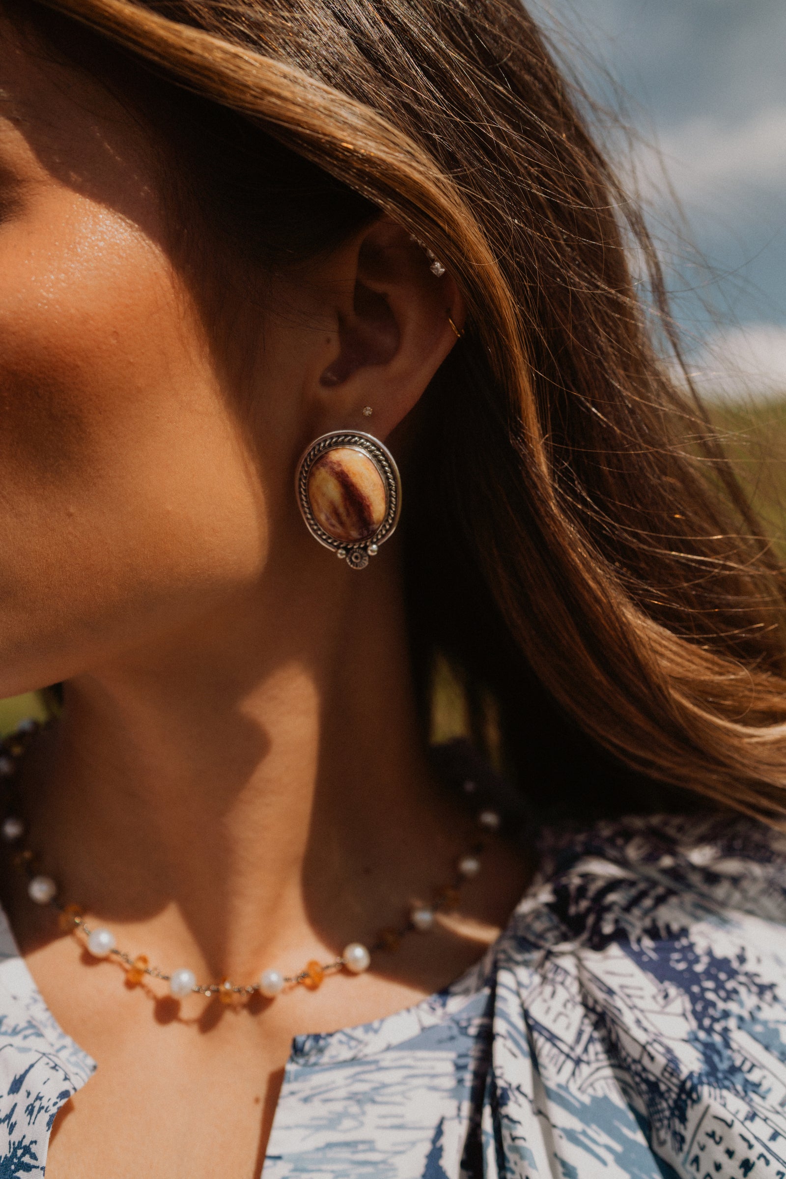 Ayelin Earrings | Spiny Oyster