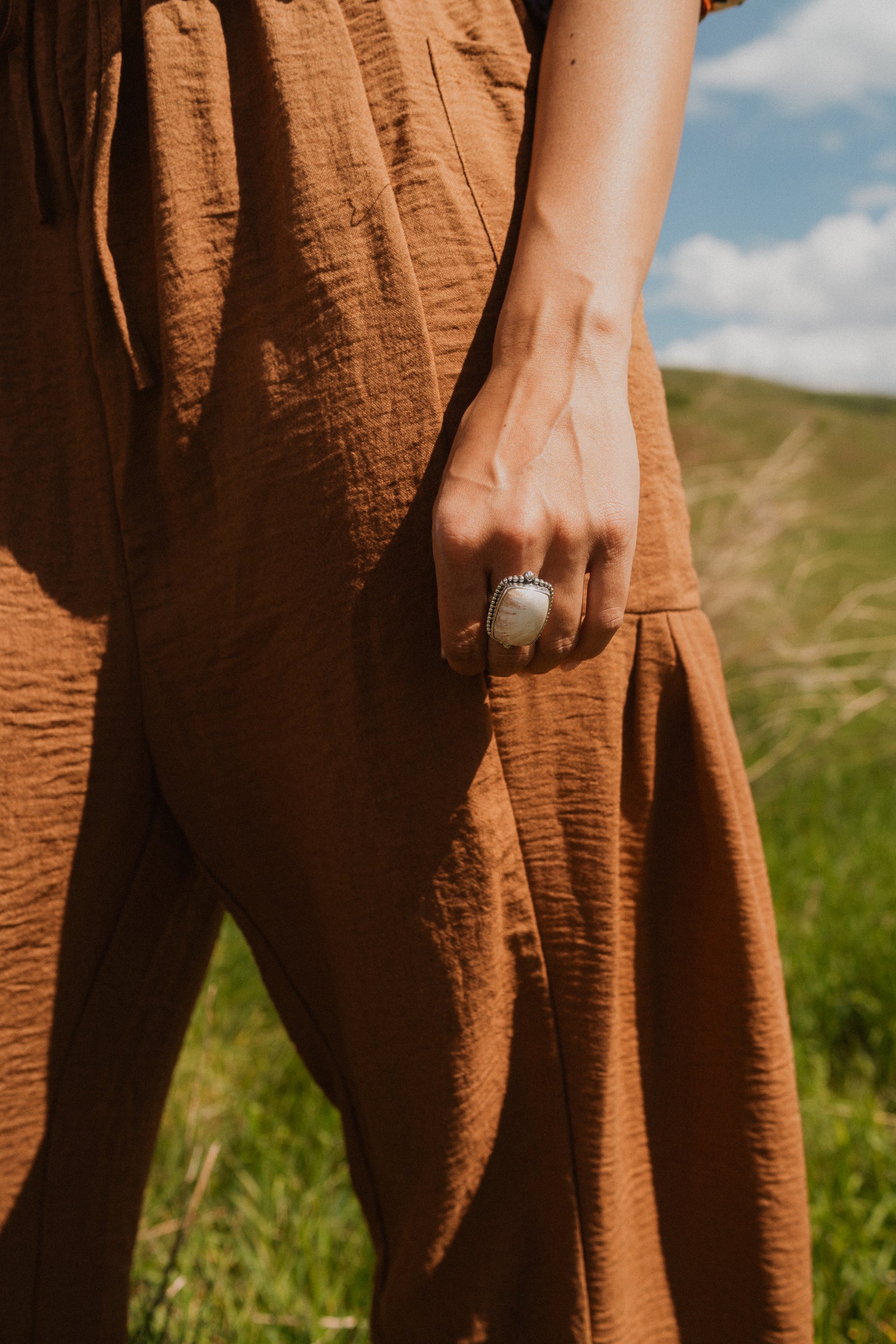 Aaliyah Ring | Pink Scolecite